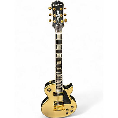 Used Epiphone Les Paul Custom Pro Antique Ivory Solid Body Electric Guitar