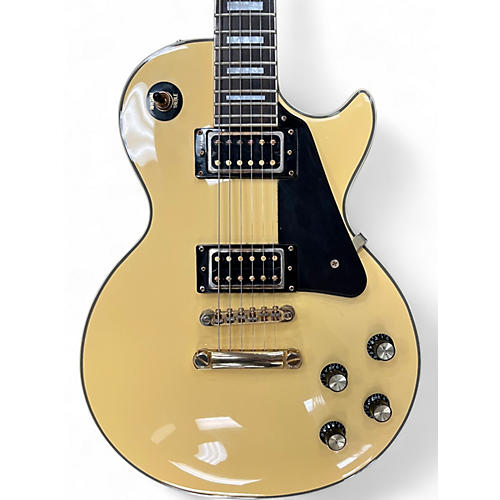 Used Epiphone Les Paul Custom Pro Antique Ivory Solid Body Electric Guitar Antique Ivory
