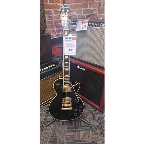 Epiphone Used Epiphone Les Paul Custom Pro Black Solid Body Electric Guitar Black