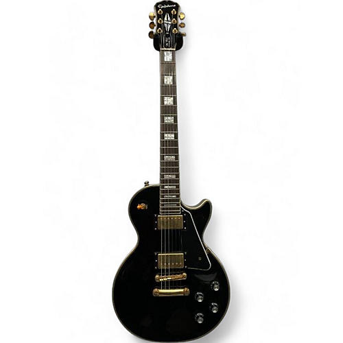 Used Epiphone Les Paul Custom Pro Black Solid Body Electric Guitar Black