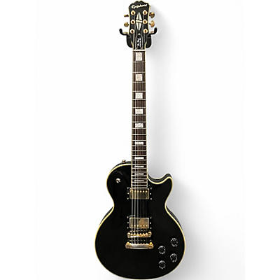 Used Epiphone Les Paul Custom Pro Black Solid Body Electric Guitar