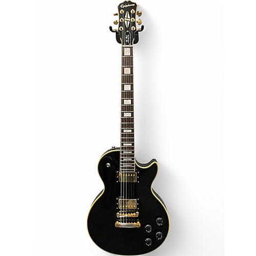 Used Epiphone Les Paul Custom Pro Black Solid Body Electric Guitar Black