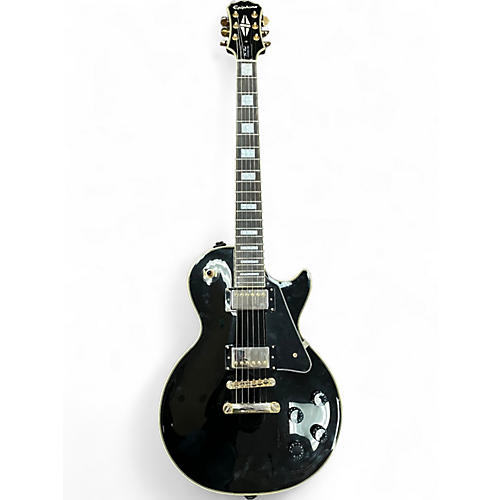 Used Epiphone Les Paul Custom Pro Black Solid Body Electric Guitar Black