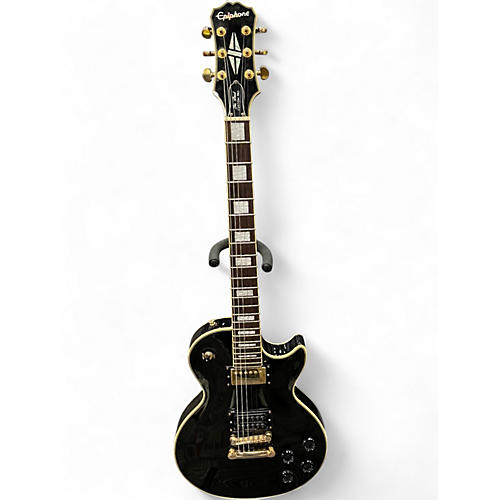 Used Epiphone Les Paul Custom Pro Black Solid Body Electric Guitar Black