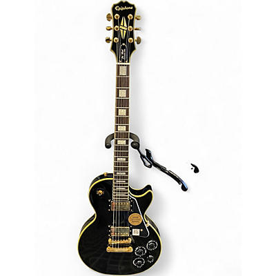 Used Epiphone Les Paul Custom Pro Black Solid Body Electric Guitar