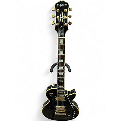 Used Epiphone Les Paul Custom Pro Black Solid Body Electric Guitar