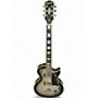 Used Epiphone Les Paul Custom Pro Black and Silver Solid Body Electric Guitar Black and Silver