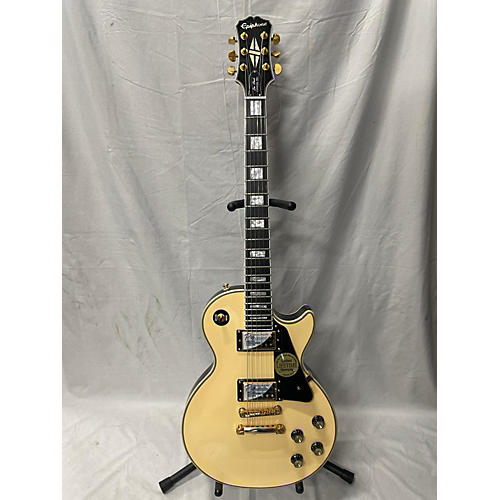 Epiphone Used Epiphone Les Paul Custom Pro Cream Solid Body Electric Guitar Cream