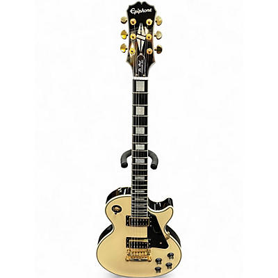 Used Epiphone Les Paul Custom Pro Cream Solid Body Electric Guitar