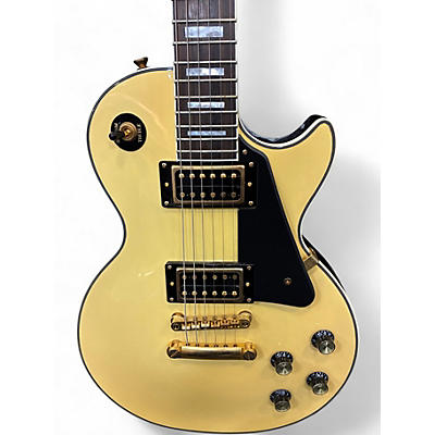 Used Epiphone Les Paul Custom Pro Cream Solid Body Electric Guitar