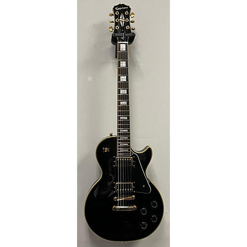 Epiphone Used Epiphone Les Paul Custom Pro Ebony Solid Body Electric Guitar Ebony