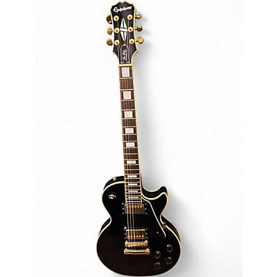Used Epiphone Les Paul Custom Pro Ebony Solid Body Electric Guitar