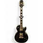 Used Epiphone Les Paul Custom Pro Ebony Solid Body Electric Guitar Ebony