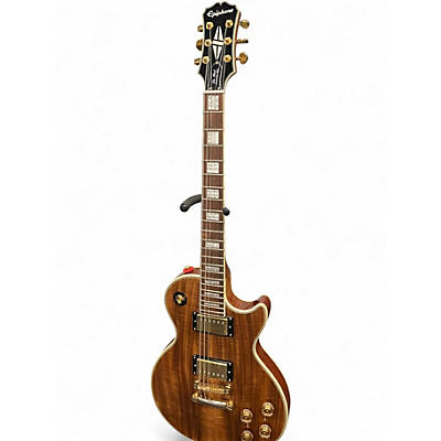 Used Epiphone Les Paul Custom Pro KOA Natural Solid Body Electric Guitar