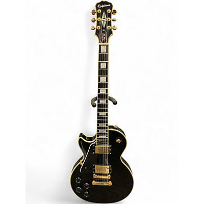 Used Epiphone Les Paul Custom Pro Left Handed Black Electric Guitar