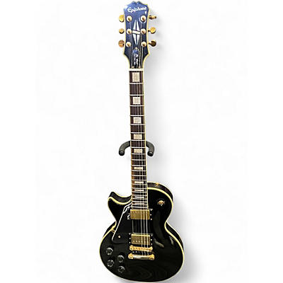 Used Epiphone Les Paul Custom Pro Left Handed Black Electric Guitar
