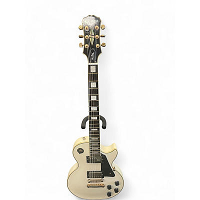 Used Epiphone Les Paul Custom Pro Pearl White Solid Body Electric Guitar