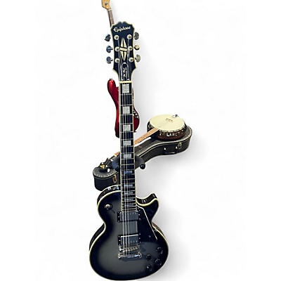 Used Epiphone Les Paul Custom Pro Silver Burst Solid Body Electric Guitar