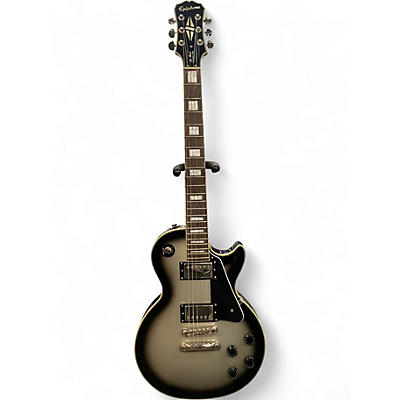 Used Epiphone Les Paul Custom Pro Silver Burst Solid Body Electric Guitar