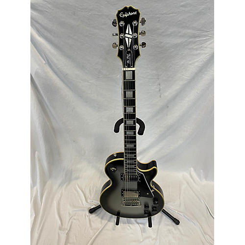 Epiphone Used Epiphone Les Paul Custom Pro Silverburst Solid Body Electric Guitar Silverburst