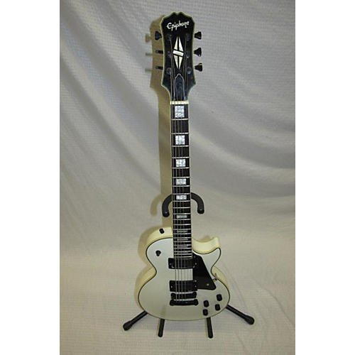 Epiphone Used Epiphone Les Paul Custom Pro White Solid Body Electric Guitar White