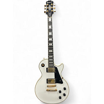 Used Epiphone Les Paul Custom Pro White Solid Body Electric Guitar