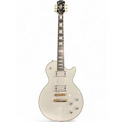 Used Epiphone Les Paul Custom Pro White Solid Body Electric Guitar