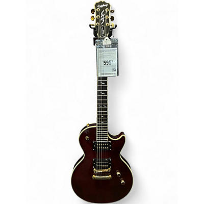 Used Epiphone Les Paul Custom Prophecy Crimson Red Trans Solid Body Electric Guitar