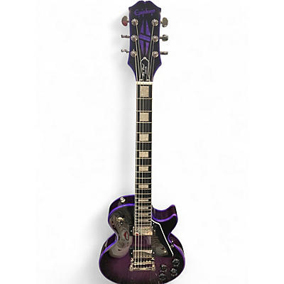 Used Epiphone Les Paul Custom Purple Solid Body Electric Guitar