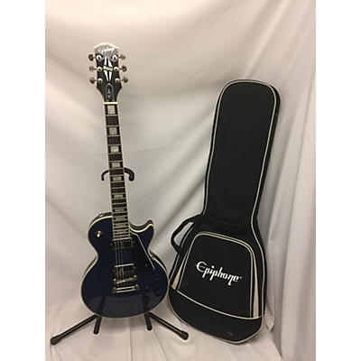 Epiphone Used Epiphone Les Paul Custom QUILT BLUE Solid Body Electric Guitar