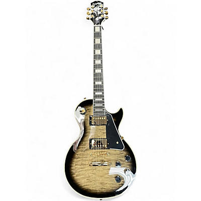 Used Epiphone Les Paul Custom Quilt Anaconda Burst Solid Body Electric Guitar