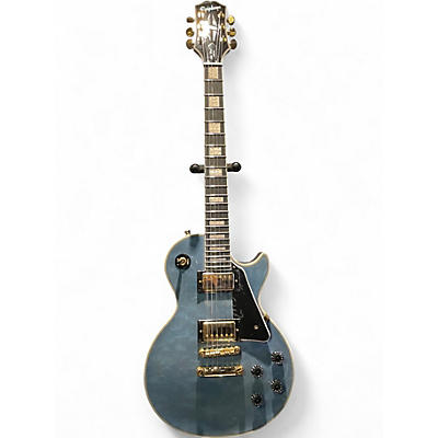 Used Epiphone Les Paul Custom Quilt Ocean Blue Solid Body Electric Guitar