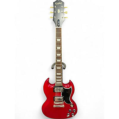 Used Epiphone Les Paul Custom Red Solid Body Electric Guitar