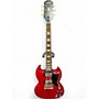 Used Epiphone Les Paul Custom Red Solid Body Electric Guitar Red