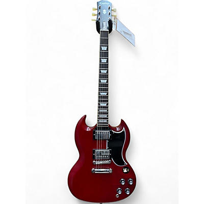 Used Epiphone Les Paul Custom SG Aged Cherry Solid Body Electric Guitar