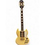 Used Epiphone Les Paul Custom SG Antique White Solid Body Electric Guitar Antique White