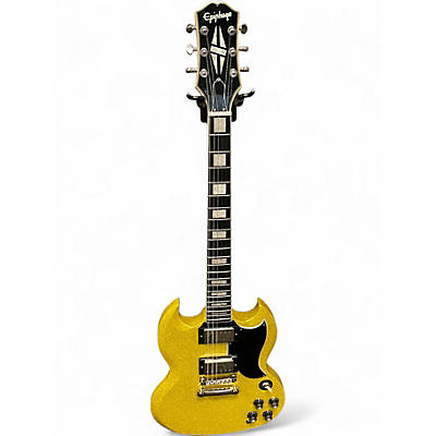 Used Epiphone Les Paul Custom SG Gold Sparkle Solid Body Electric Guitar