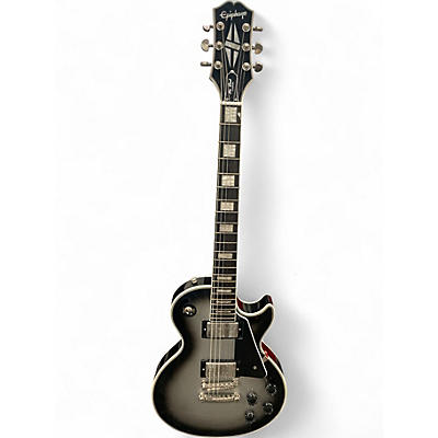 Used Epiphone Les Paul Custom SILVER BURST Solid Body Electric Guitar