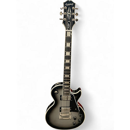 Used Epiphone Les Paul Custom SILVER BURST Solid Body Electric Guitar SILVER BURST
