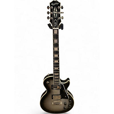 Used Epiphone Les Paul Custom SILVER BURST Solid Body Electric Guitar