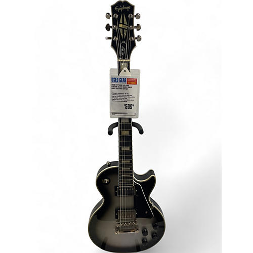 Epiphone Used Epiphone Les Paul Custom Silver Burst Solid Body Electric Guitar Silver Burst