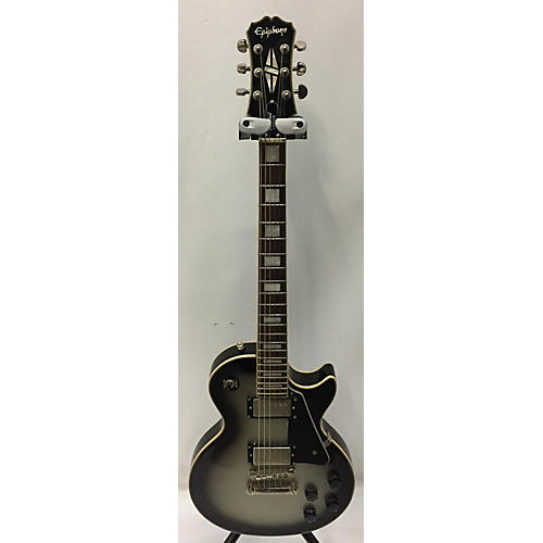 Epiphone Used Epiphone Les Paul Custom Silver Burst Solid Body Electric Guitar silver burst