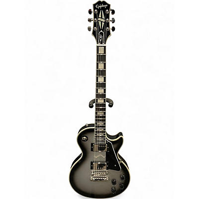 Used Epiphone Les Paul Custom Silver Burst Solid Body Electric Guitar
