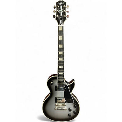 Used Epiphone Les Paul Custom Silver Burst Solid Body Electric Guitar