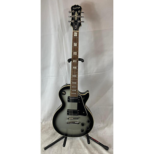 Epiphone Used Epiphone Les Paul Custom Silverburst Solid Body Electric Guitar Silverburst