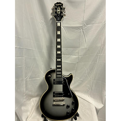 Epiphone Used Epiphone Les Paul Custom Silverburst Solid Body Electric Guitar Silverburst