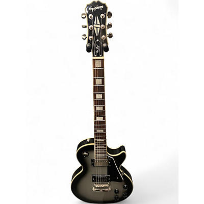 Used Epiphone Les Paul Custom Silverburst Solid Body Electric Guitar