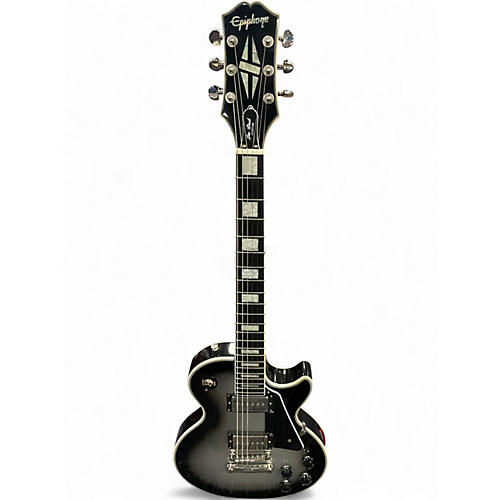 Used Epiphone Les Paul Custom Silverburst Solid Body Electric Guitar Silverburst