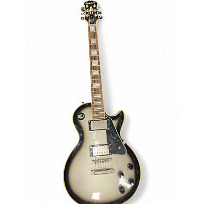 Used Epiphone Les Paul Custom Silverburst Solid Body Electric Guitar