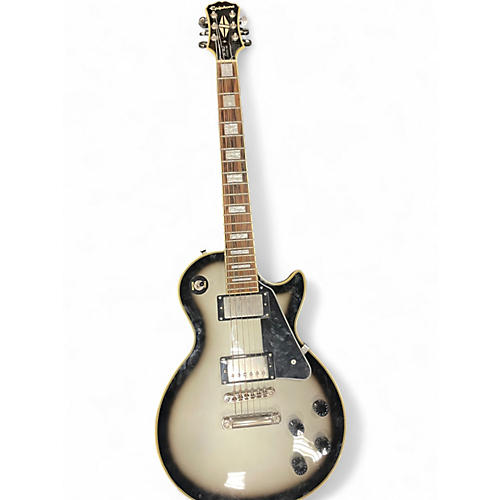Used Epiphone Les Paul Custom Silverburst Solid Body Electric Guitar Silverburst
